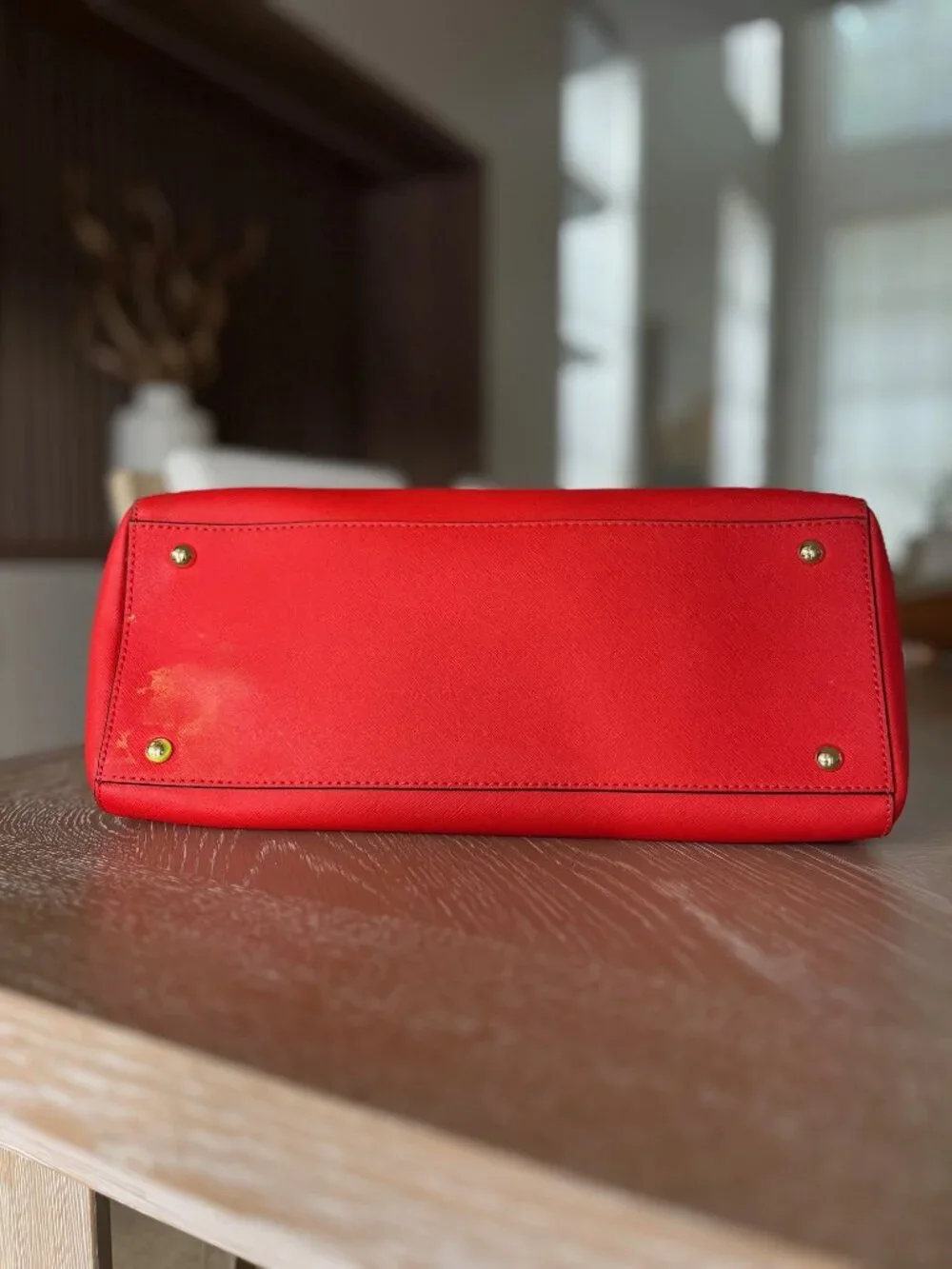 Michael Kors MK Signature Large Tangerine Satchel